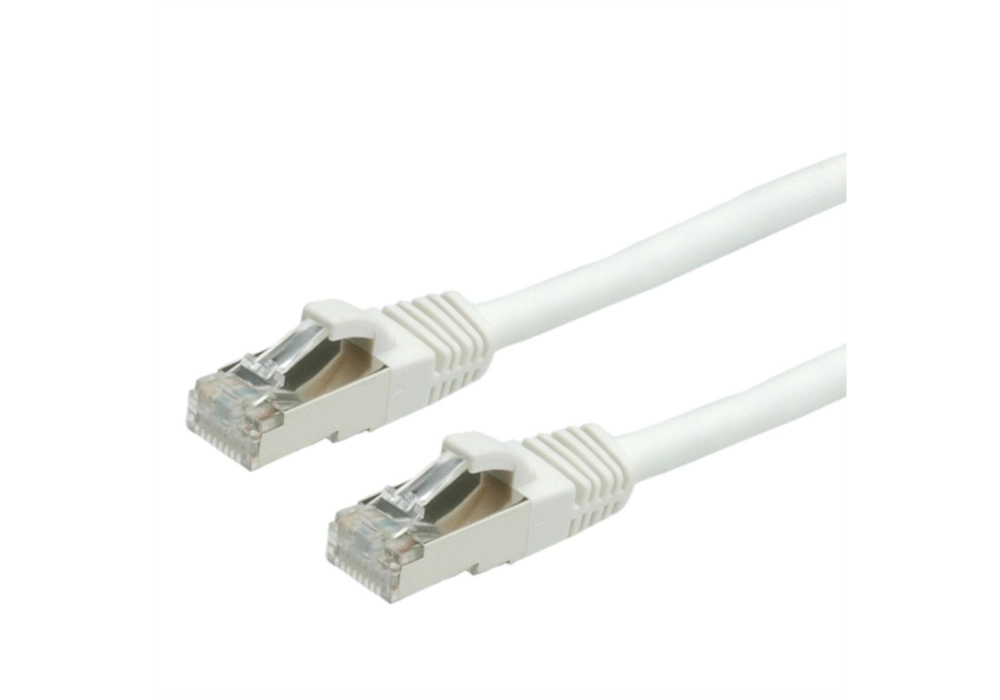 Value Network Cable Cat.6 (Classe E) S/FTP LSOH, blanc, 0,5 m