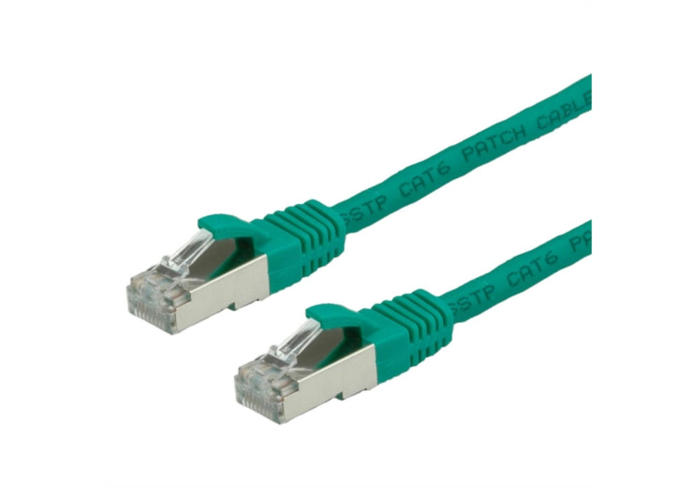 Value Network Cable Cat.6 (Classe E) S/FTP LSOH, vert, 1,0 m