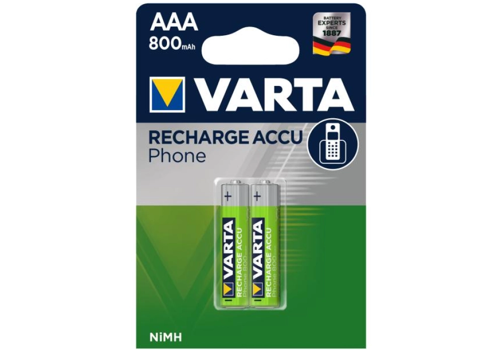 Varta Recharge Accu Phone 2x AAA 800 mAh