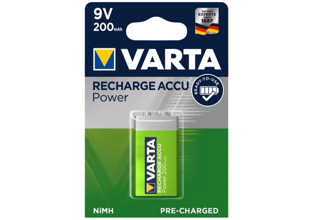 Varta Recharge Accu Power 1x 9V 200 mAh