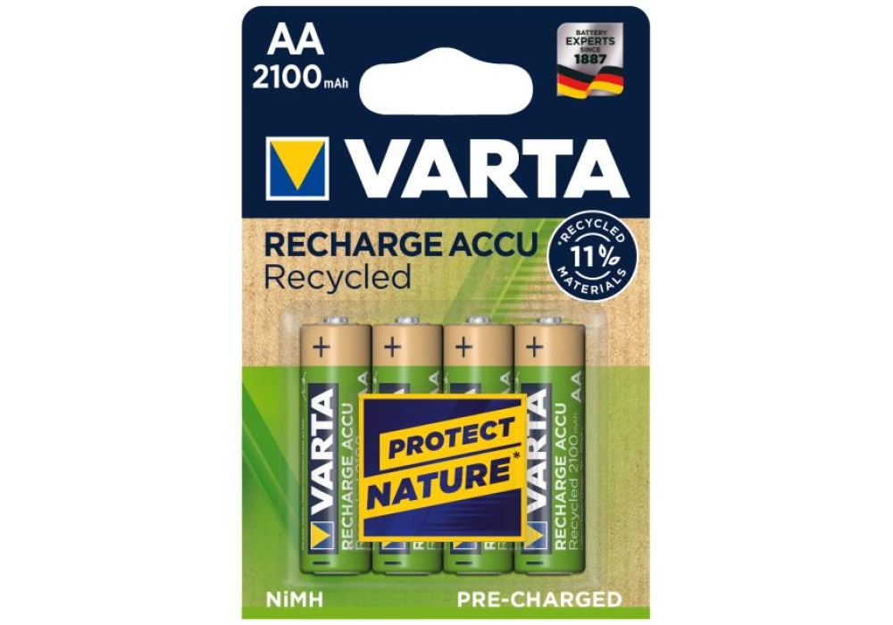 Varta Recharge Accu Recycled 4x AA 2100 mAh