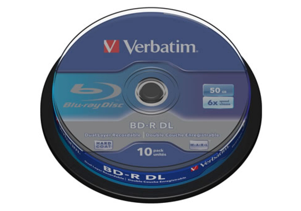 Verbatim Blu-ray BD-R DL 6x - Spindle of 10