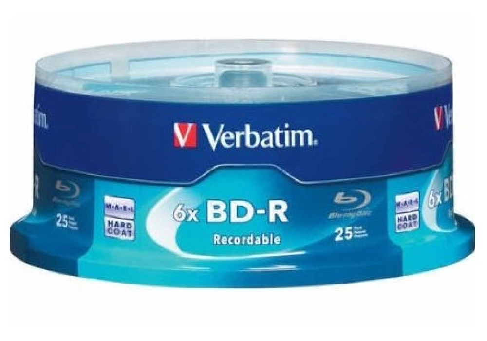 Verbatim Blu-ray BD-R SL HTL 6x - Spindle of 25