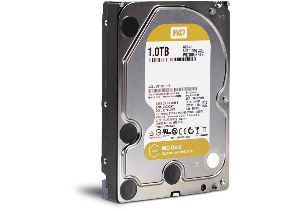 WD Gold Hard Drive SATA 6 Gb/s - 1.0 TB