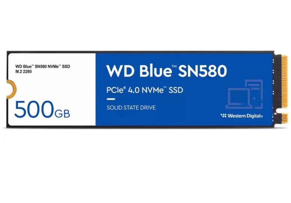 Western Digital SSD WD Blue SN580 M.2 2280 NVMe  - 500 GB