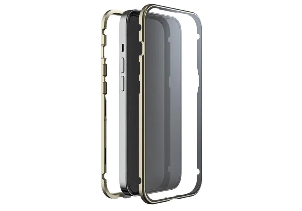 White Diamonds Coque arrière 360° Glass iPhone 14