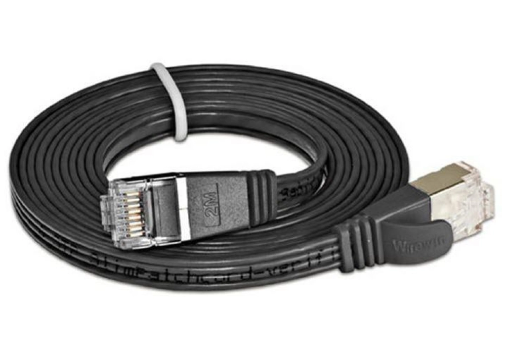 Wirewin CAT6 Shielded Slim Network Cable (Black) -  0.25 m 