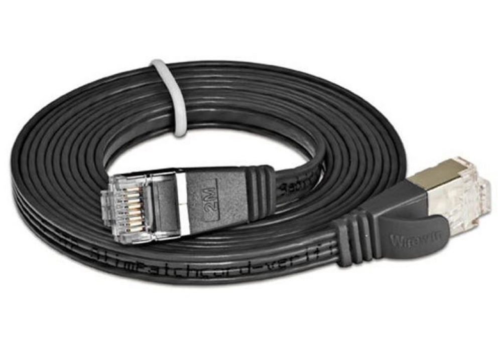 Wirewin CAT6 Shielded Slim Network Cable (Black) -  0.50 m 