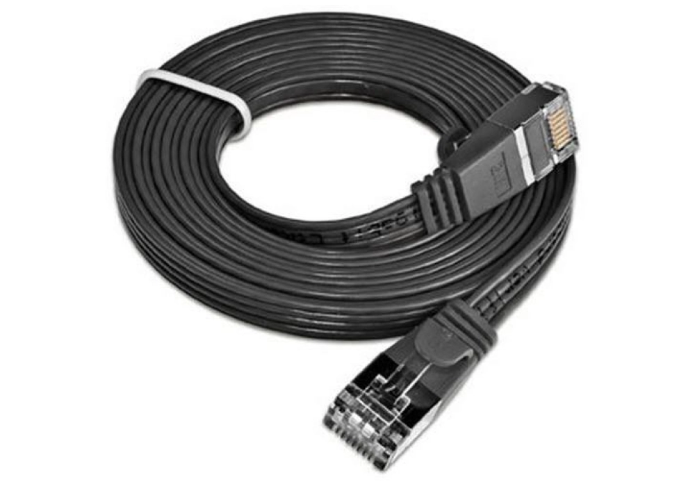 Wirewin CAT6 Shielded Slim Network Cable (Black) -  0.75 m 