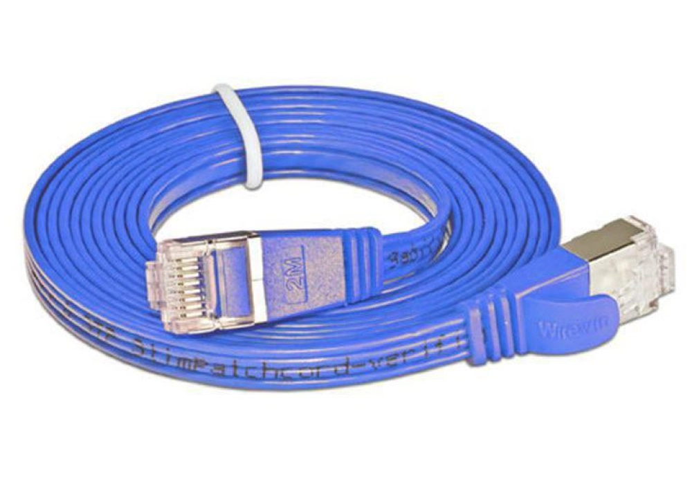 Wirewin CAT6 Shielded Slim Network Cable (Blue) -  0.10 m 