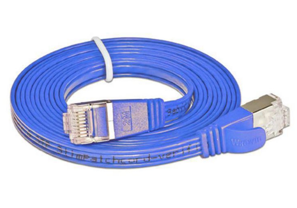 Wirewin CAT6 Shielded Slim Network Cable (Blue) -  0.50 m 