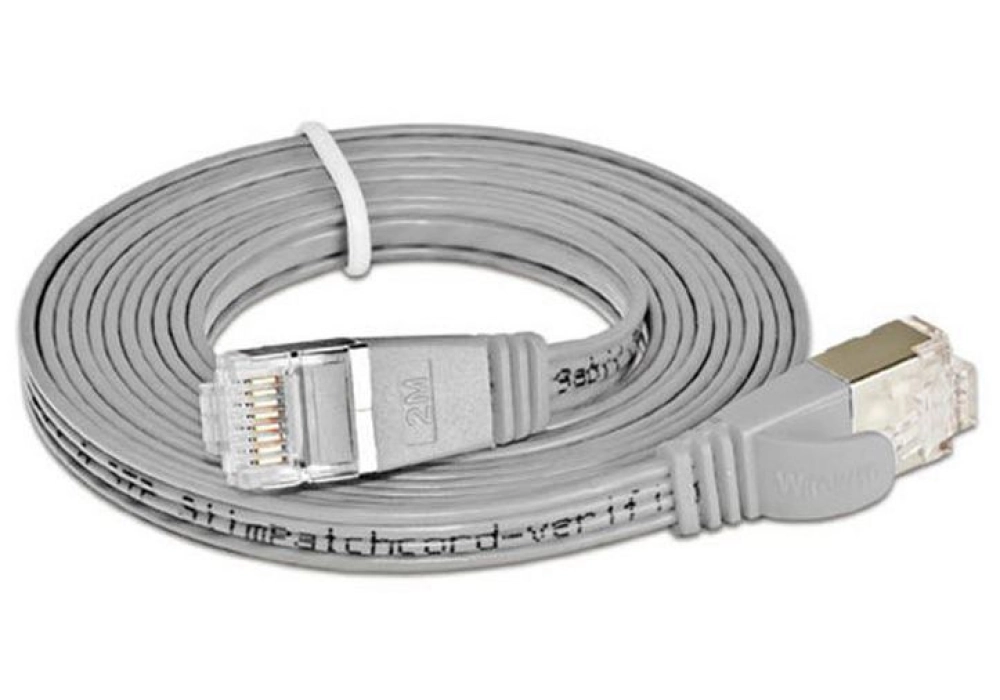 Wirewin CAT6 Shielded Slim Network Cable (Grey) -  0.10 m 