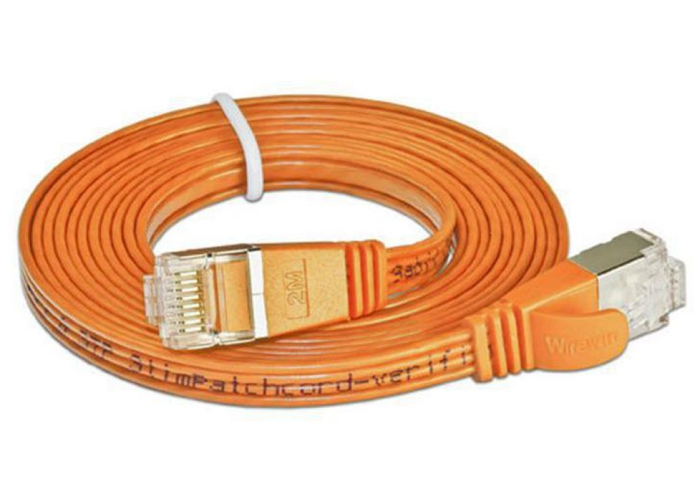 Wirewin CAT6 Shielded Slim Network Cable (Orange) -  1.5 m 