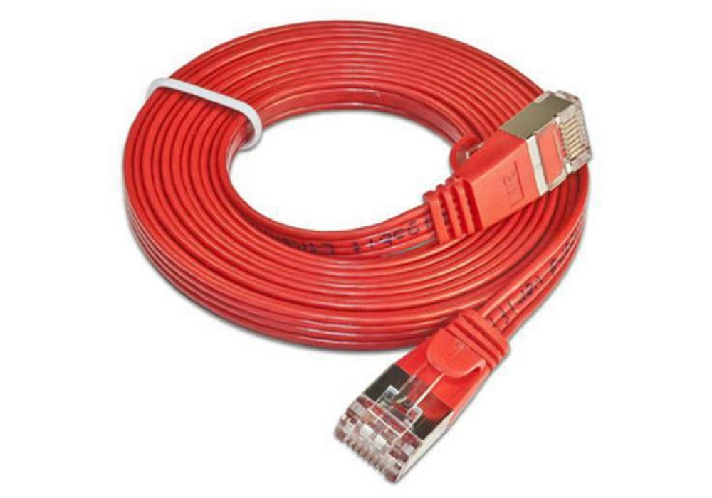 Wirewin CAT6 Shielded Slim Network Cable (Red) -  0.25 m 