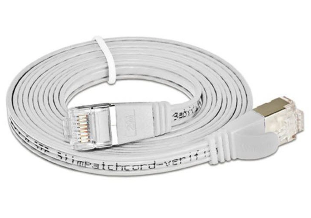 Wirewin CAT6 Shielded Slim Network Cable (White) -  0.25 m 