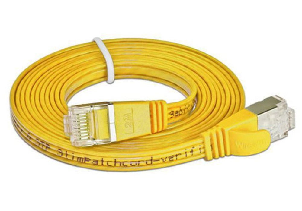 Wirewin CAT6 Shielded Slim Network Cable (Yellow) -  0.10 m 