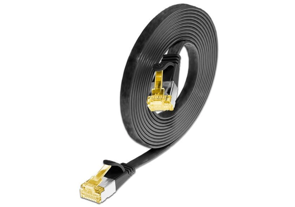 Wirewin CAT6a U/FTP Slim Network Cable (Black) -  0.10 m 