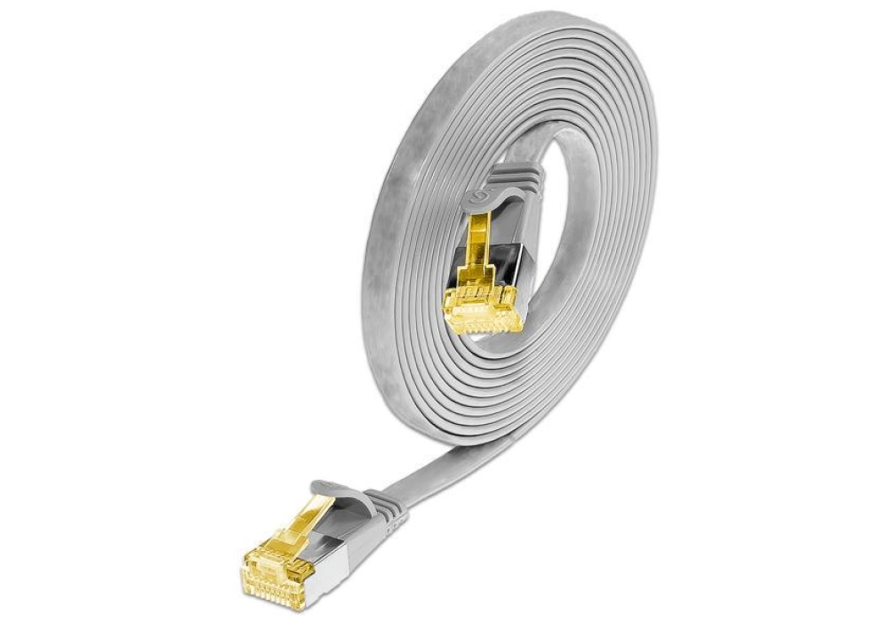 Wirewin CAT6a U/FTP Slim Network Cable (Grey) -  0.10 m 