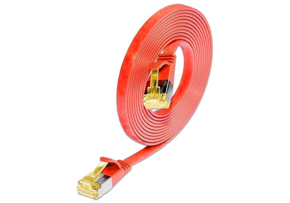 Wirewin CAT6a U/FTP Slim Network Cable (Red) -  0.10 m 