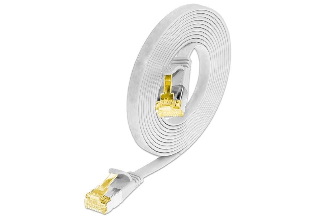 Wirewin CAT6a U/FTP Slim Network Cable (White) -  0.10 m 