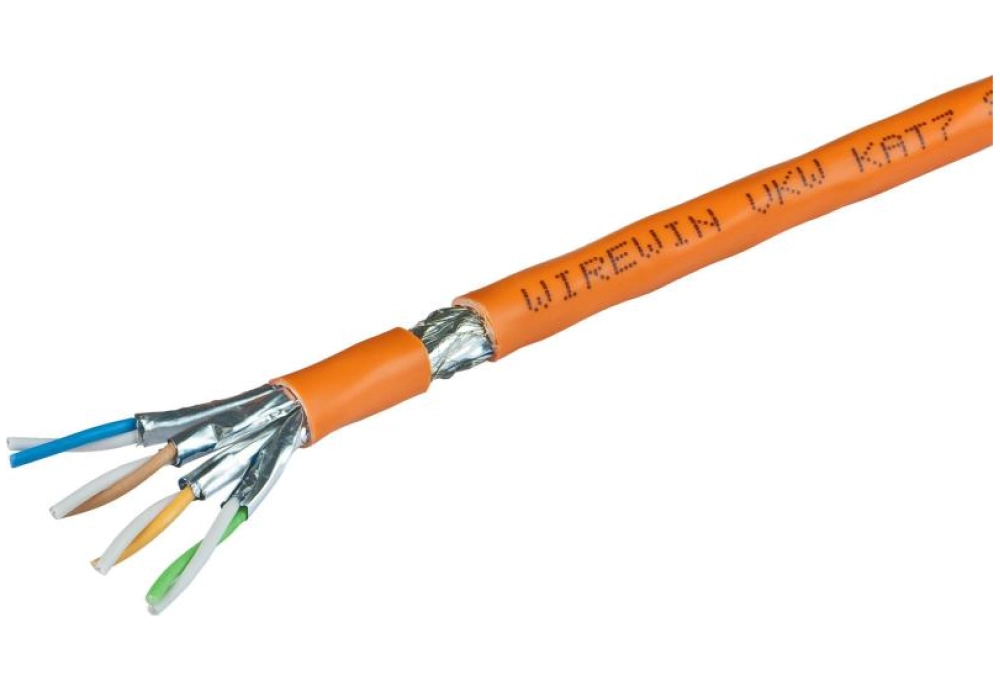 Wirewin Network Cable Cat 7 S/FTP (Orange) - 1000.0 m