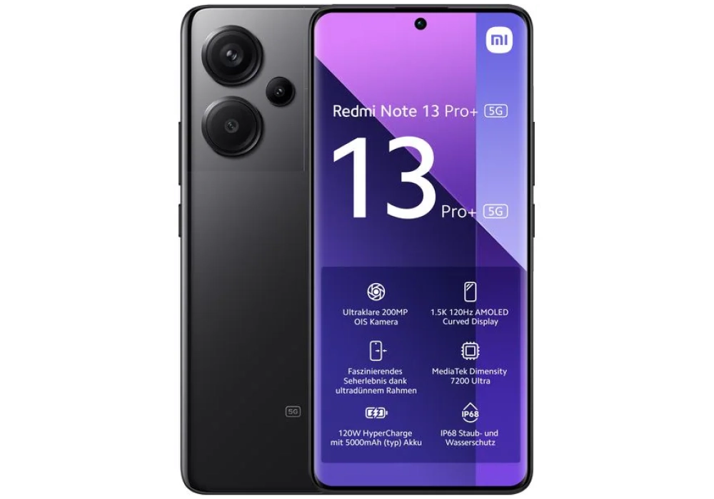 Xiaomi Redmi Note 13 Pro+ 5G 512 GB Noir