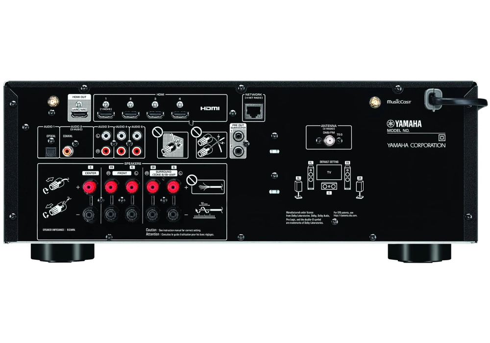 Yamaha Récepteur AV RX-V4A Noir