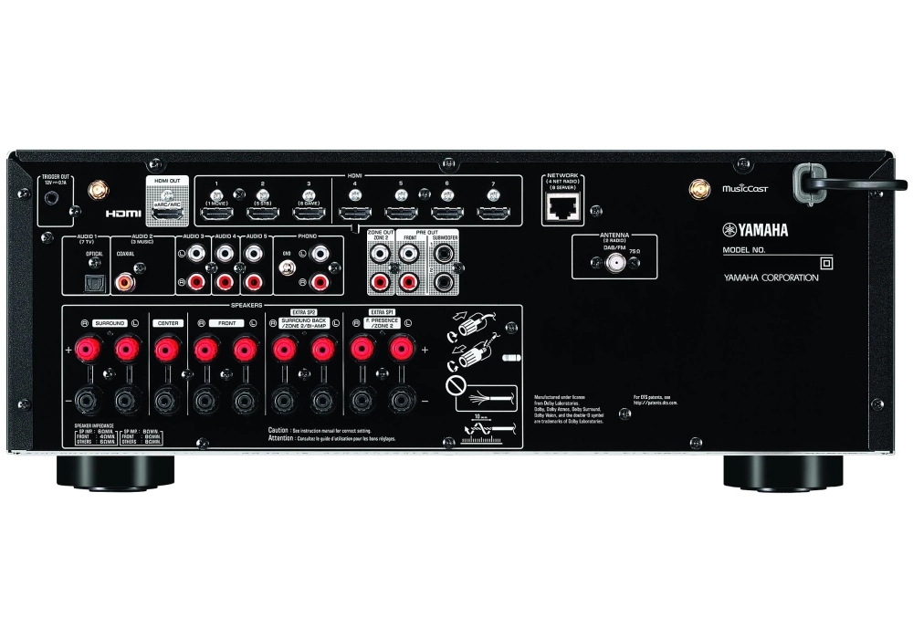 Yamaha Récepteur AV RX-V6A Noir