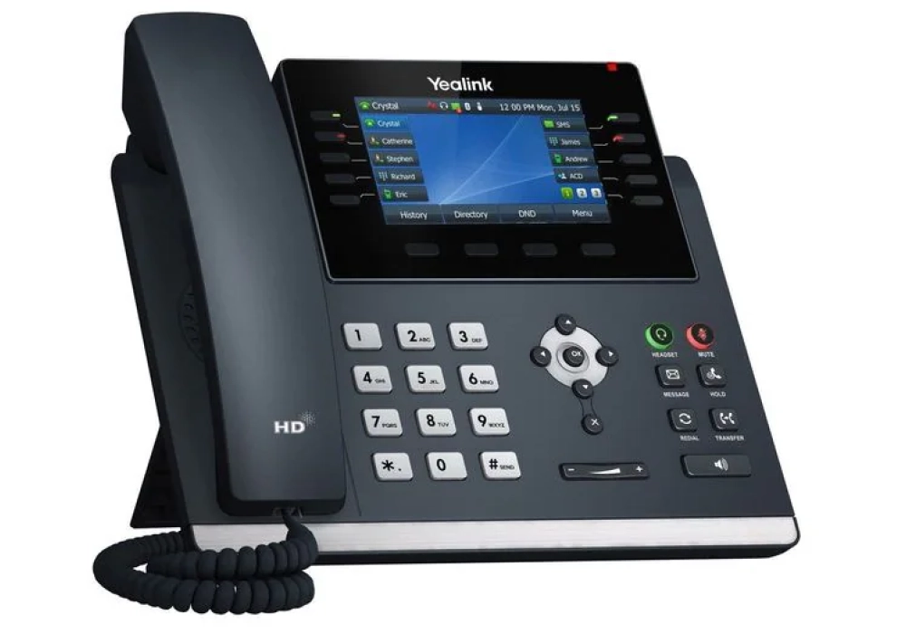 Yealink Téléphone de bureau SIP T44U